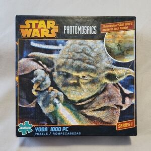 Star Wars Yoda Photomosaic 1000-Piece Puzzle - New/Sealed Box